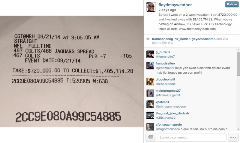 Illustration for article titled Floyd Mayweather Is A Bad Sports Bettor, So Stop Writing About It